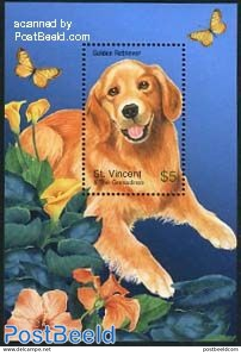 Saint Vincent 2003 Dogs S/s, Mint NH, Nature - Dogs - St.Vincent (1979-...)