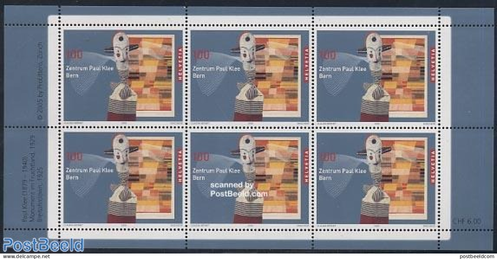 Switzerland 2005 Paul Klee Center M/s, Mint NH, Art - Modern Art (1850-present) - Unused Stamps