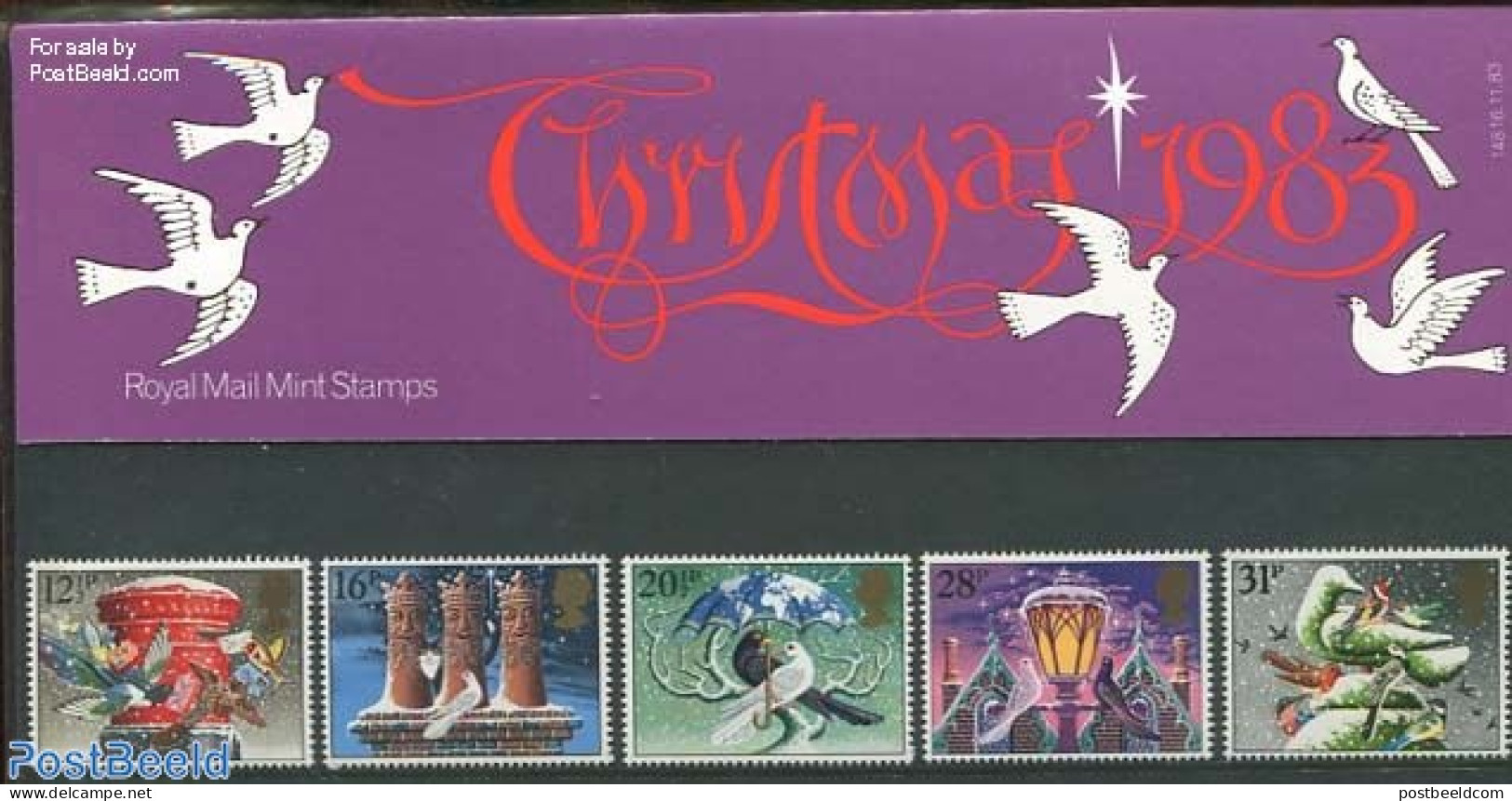 Great Britain 1983 Christmas, Presentation Pack 148, Mint NH, Nature - Religion - Birds - Christmas - Pigeons - Neufs