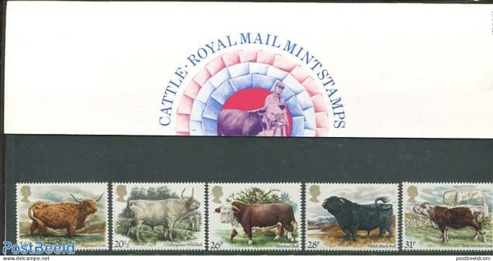 Great Britain 1984 Cows & Bulls, Presentation Pack 151, Mint NH, Nature - Animals (others & Mixed) - Cattle - Neufs