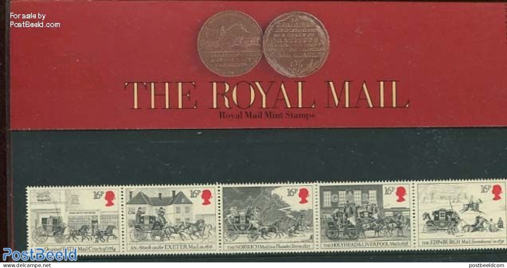 Great Britain 1984 Mail Coaches, Presentation Pack 155, Mint NH, Nature - Transport - Horses - Post - Coaches - Ongebruikt
