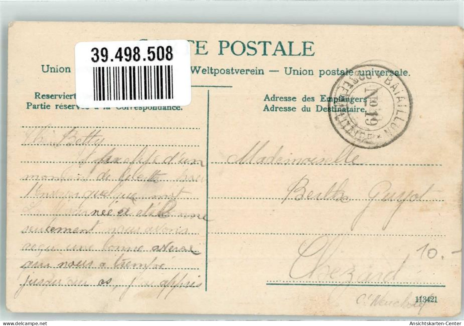 39498508 - Infanterie Feldpost Bataillon 19 - Andere & Zonder Classificatie