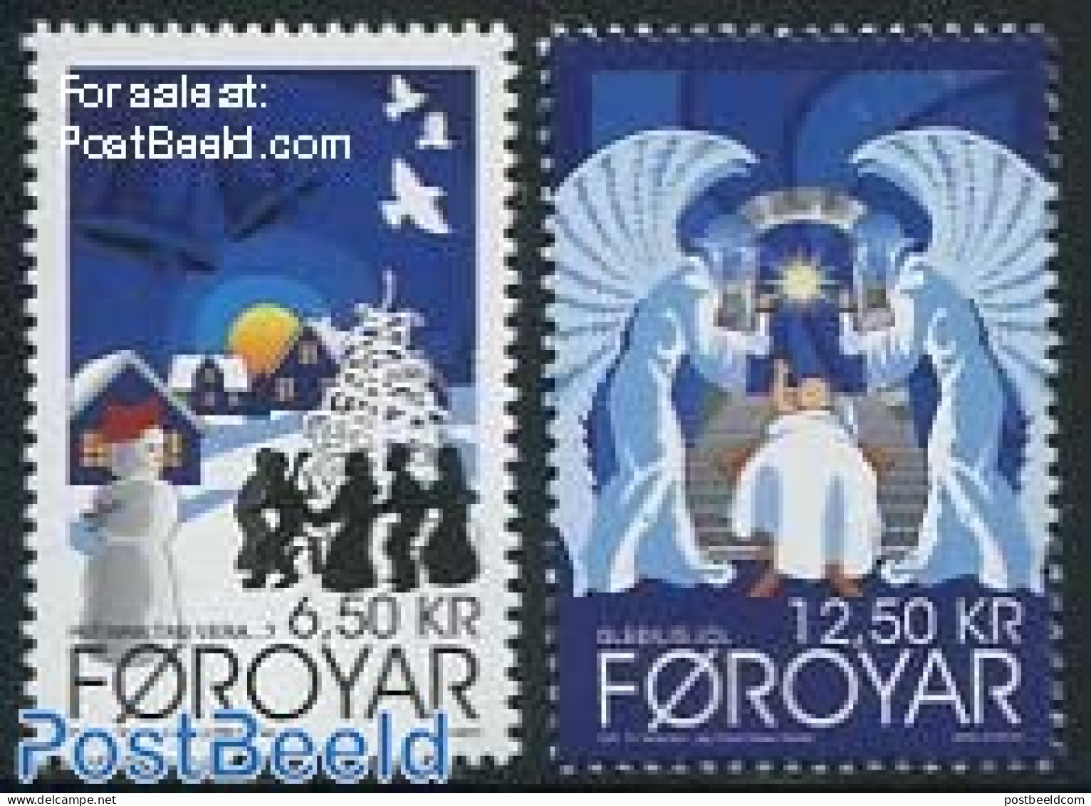 Faroe Islands 2012 Christmas 2v, Mint NH - Sonstige & Ohne Zuordnung