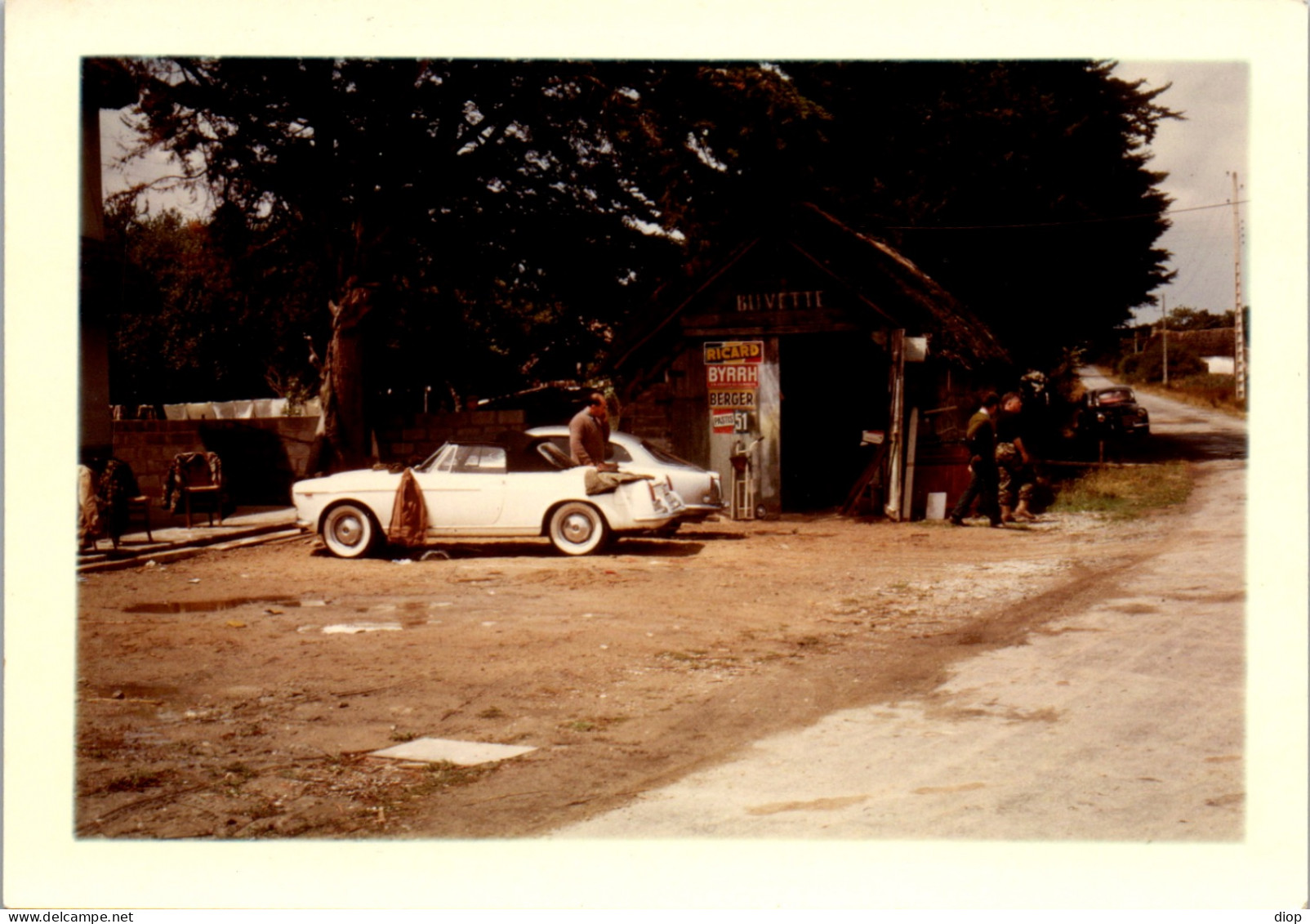 Photographie Photo Vintage Snapshot Amateur Automobile Voiture Auto Cabriolet - Cars