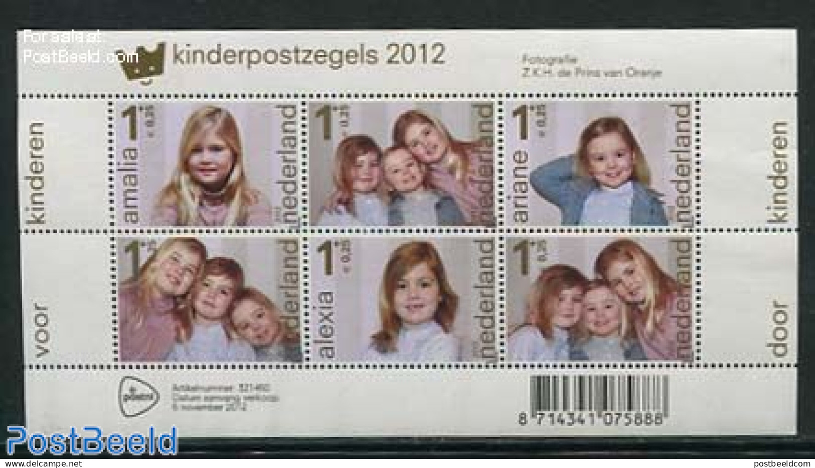Netherlands 2012 Child Welfare, Princesses 6v M/s, Mint NH, History - Kings & Queens (Royalty) - Nuevos