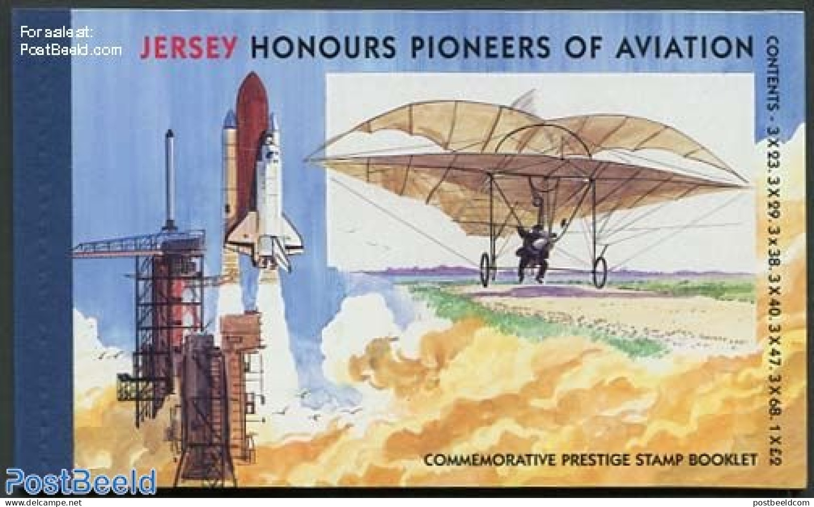 Jersey 2003 Pioneers Of Aviation Prestige Booklet, Mint NH, Transport - Stamp Booklets - Aircraft & Aviation - Unclassified