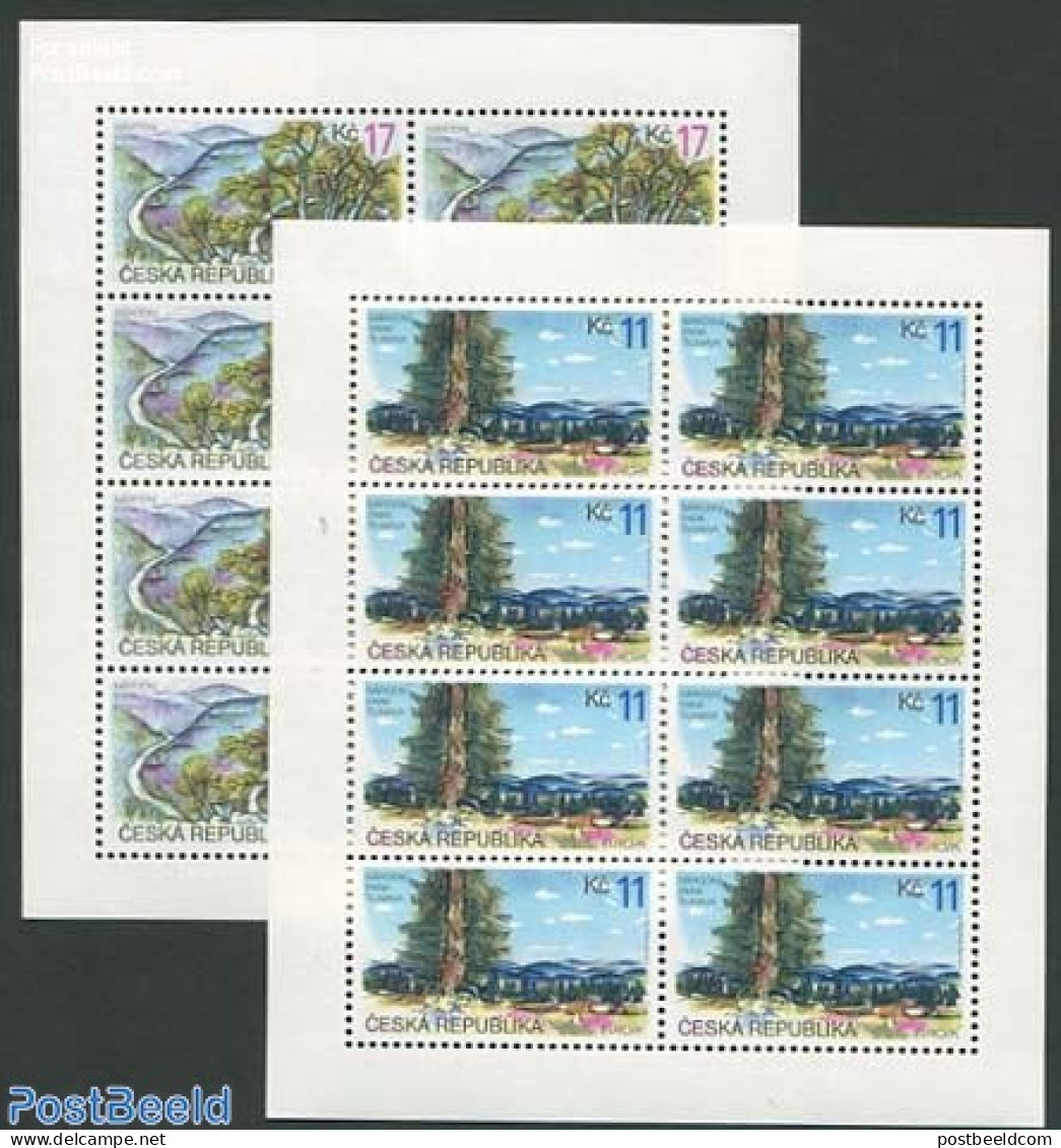 Czech Republic 1999 Europa, National Parks 2 M/s, Mint NH, History - Nature - Europa (cept) - National Parks - Altri & Non Classificati