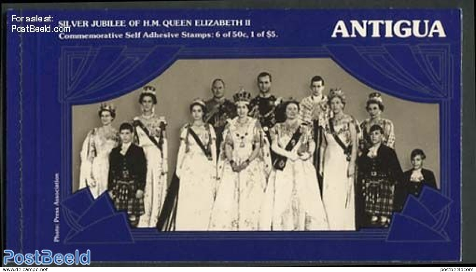 Antigua & Barbuda 1977 Silver Jubilee Booklet, Mint NH, History - Kings & Queens (Royalty) - Stamp Booklets - Royalties, Royals