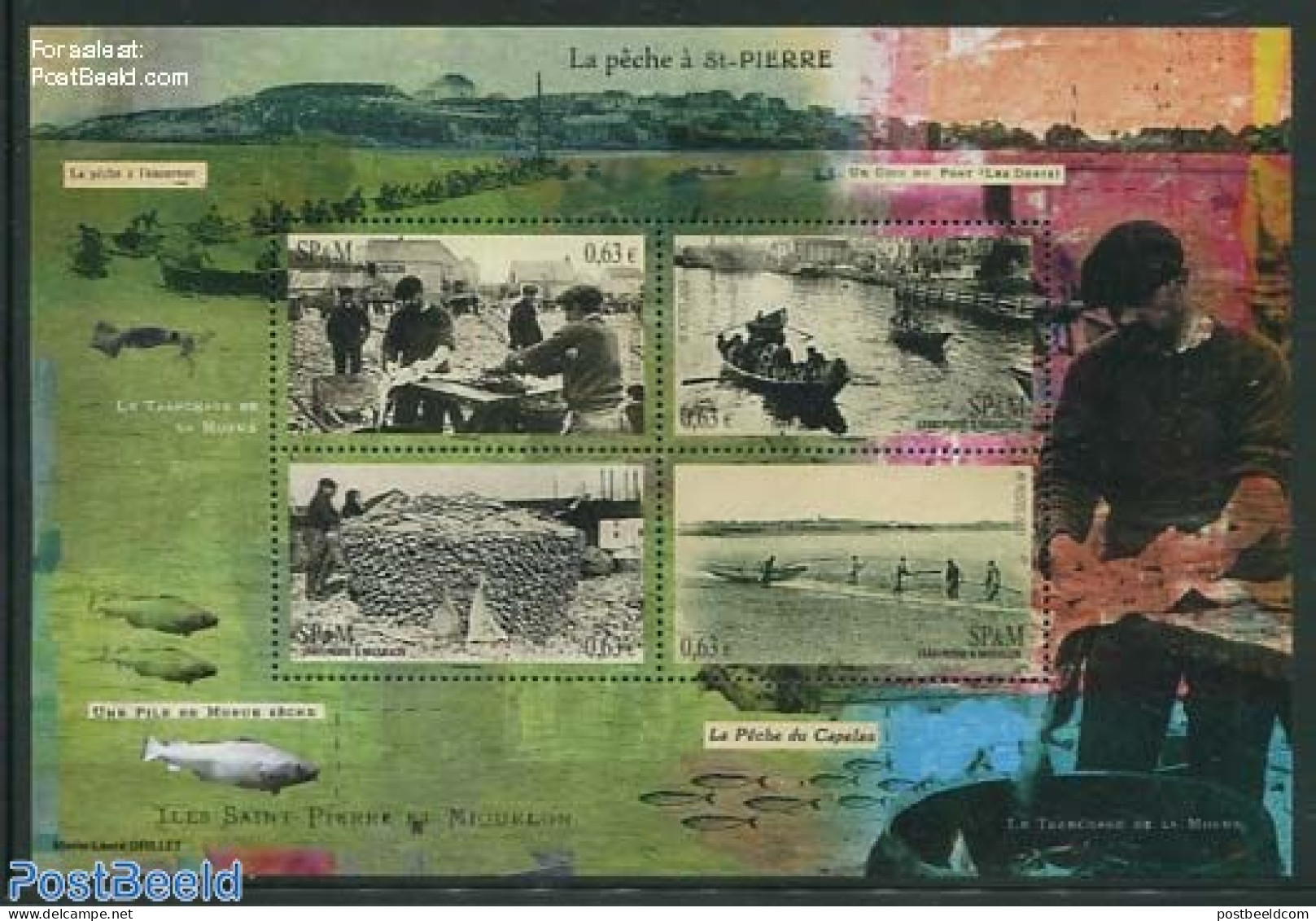 Saint Pierre And Miquelon 2013 Fishing 4v M/s, Mint NH, Nature - Transport - Fishing - Ships And Boats - Vissen