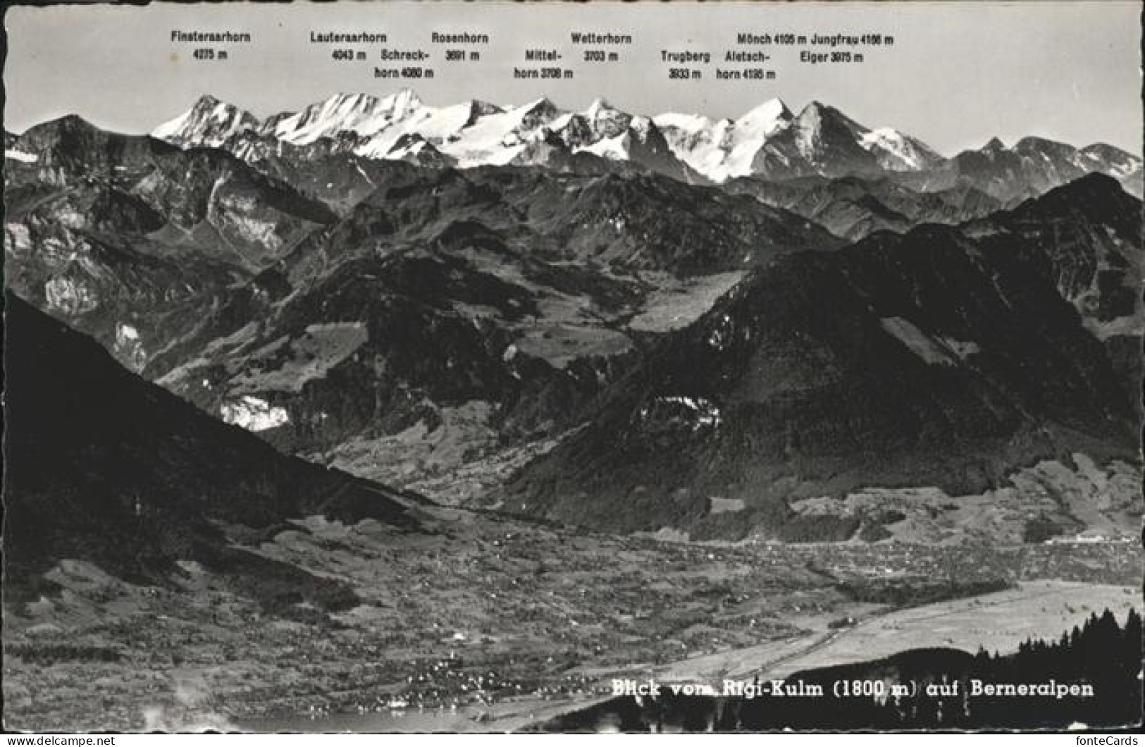 11353706 Rigi Kulm Panorama Mit Berner Alpen Rigi Kulm - Andere & Zonder Classificatie