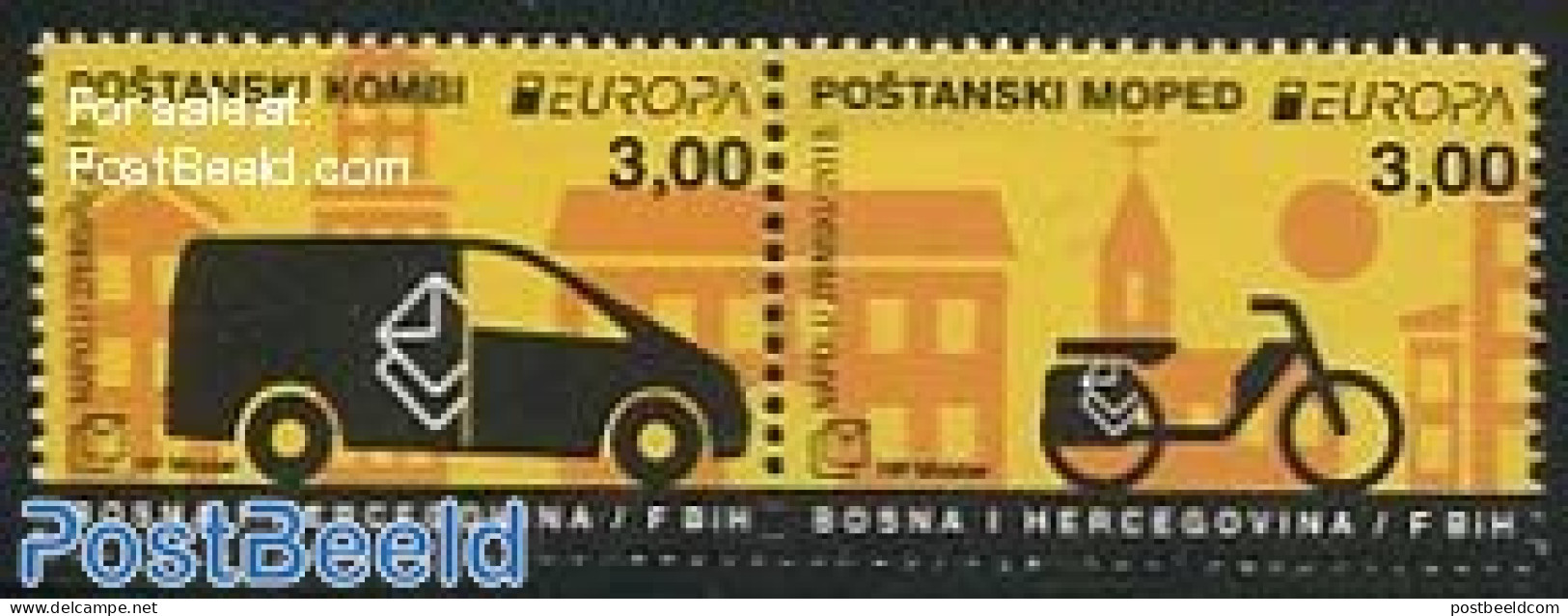 Bosnia Herzegovina - Croatic Adm. 2013 Europa, Postal Transport 2v [:], Mint NH, History - Transport - Europa (cept) -.. - Post