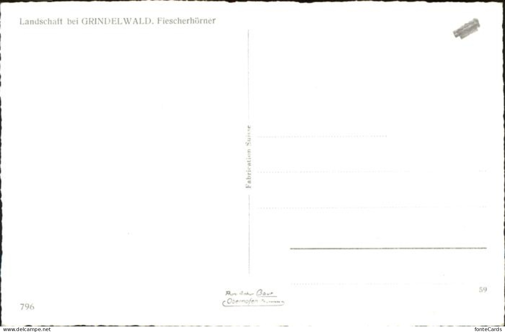 11353697 Grindelwald Landschaft Bei Grindelwald Blick Zu Fiescherhoerner Berner  - Sonstige & Ohne Zuordnung
