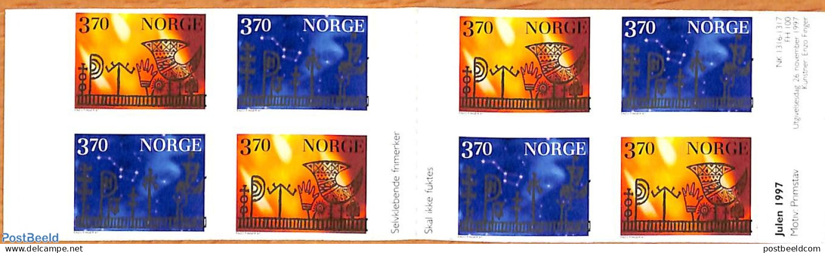 Norway 1997 Christmas Booklet S-a, Mint NH, Religion - Christmas - Stamp Booklets - Neufs