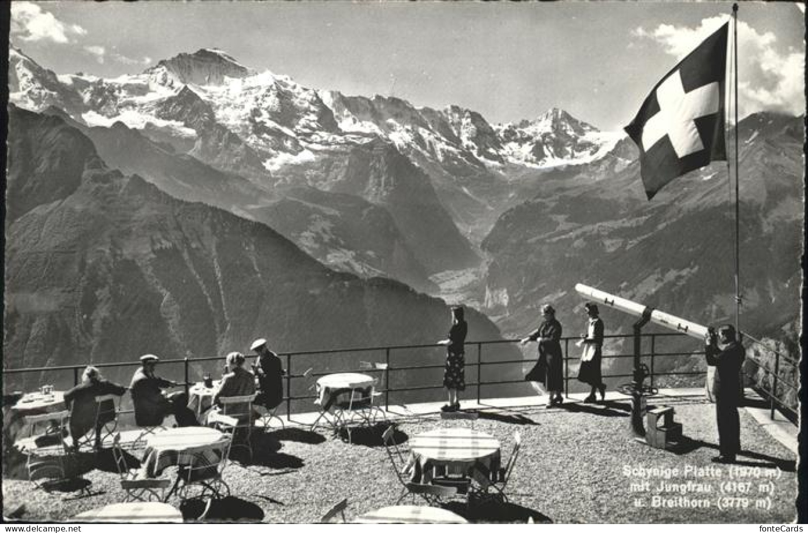 11353672 Schynige Platte Panorama Mit Jungfrau Und Breithorn Berner Alpen Bergga - Autres & Non Classés