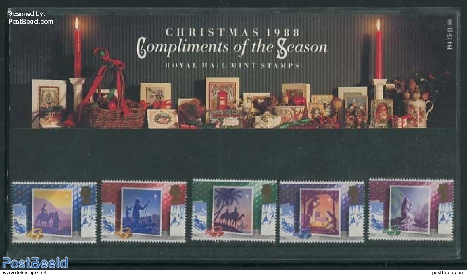 Great Britain 1988 Christmas, Presentation Pack 194, Mint NH - Ongebruikt