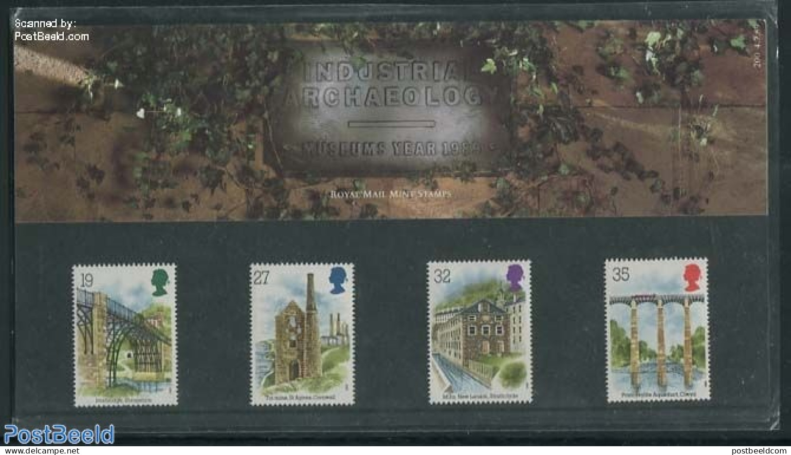 Great Britain 1989 Industrial Monuments, Presentation Pack 200, Mint NH, Various - Industry - Mills (Wind & Water) - B.. - Ongebruikt