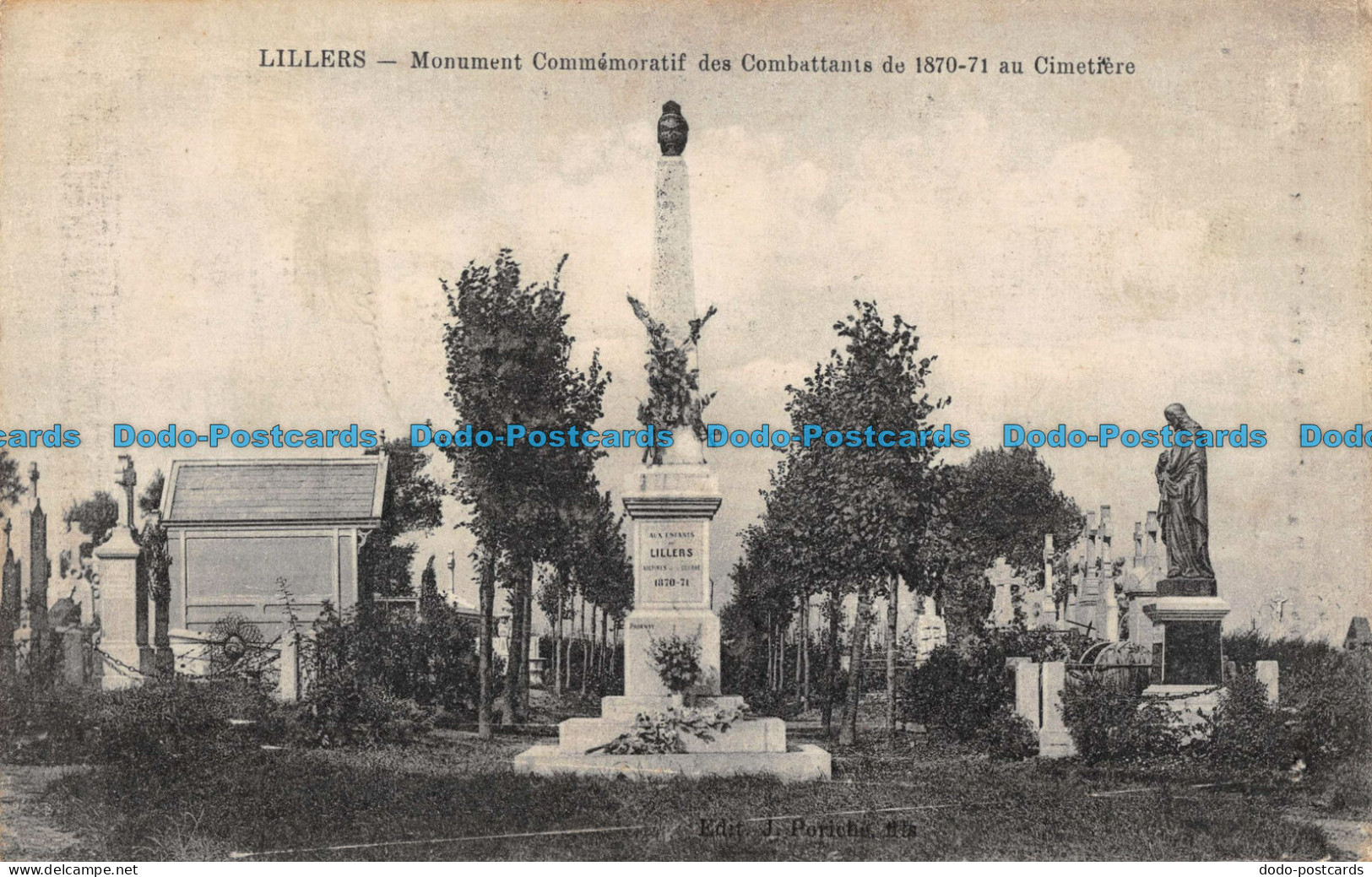 R086890 Lillers. Monument Commemoratif Des Combattants De 1870 71 Au Cimetrere. - World