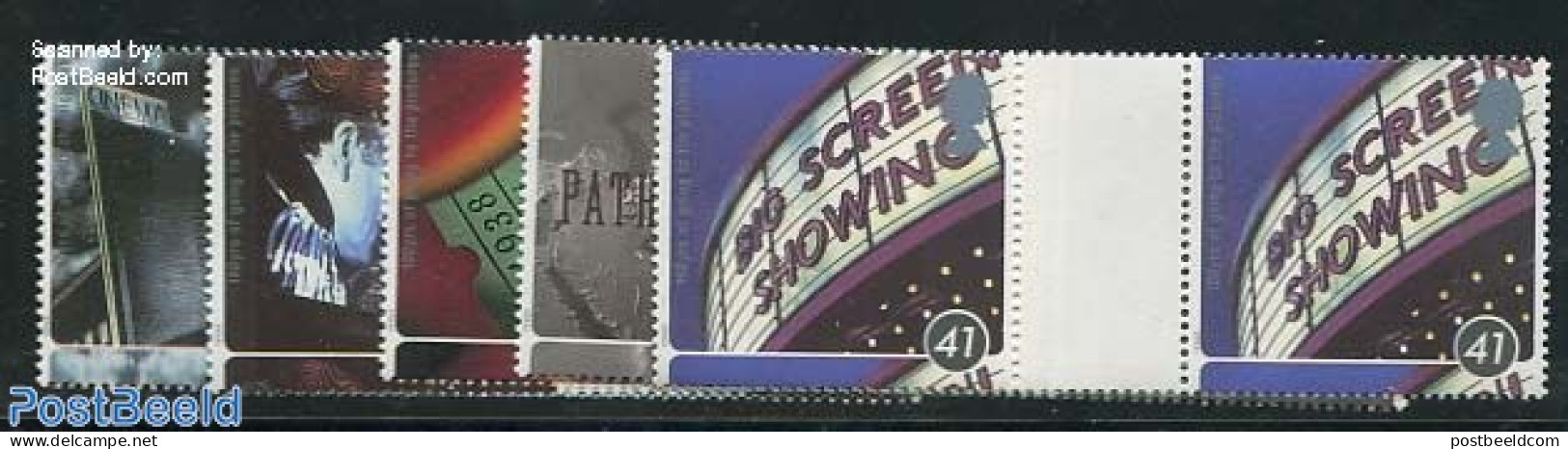 Great Britain 1996 Cinema 5v, Gutter Pairs, Mint NH, Nature - Performance Art - Poultry - Film - Sonstige & Ohne Zuordnung