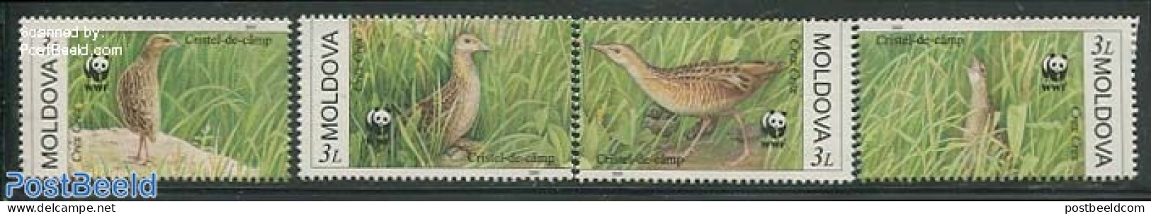 Moldova 2001 WWF, Birds 4v, Mint NH, Nature - Birds - World Wildlife Fund (WWF) - Autres & Non Classés