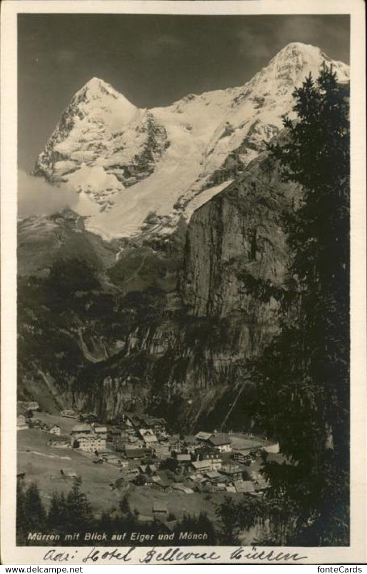 11353652 Muerren BE Blick Auf Eiger Und Moench Berner Alpen Muerren - Sonstige & Ohne Zuordnung