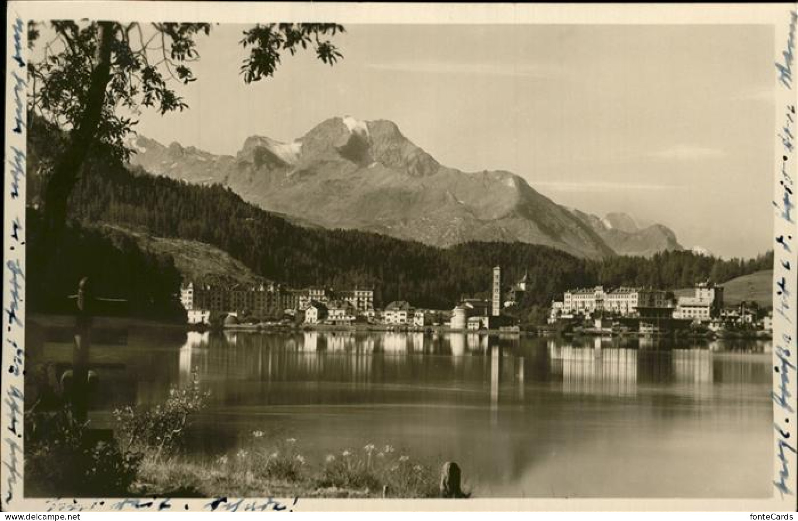 11353646 St Moritz GR Blick Ueber Moritzersee St. Moritz Bad St Moritz - Sonstige & Ohne Zuordnung