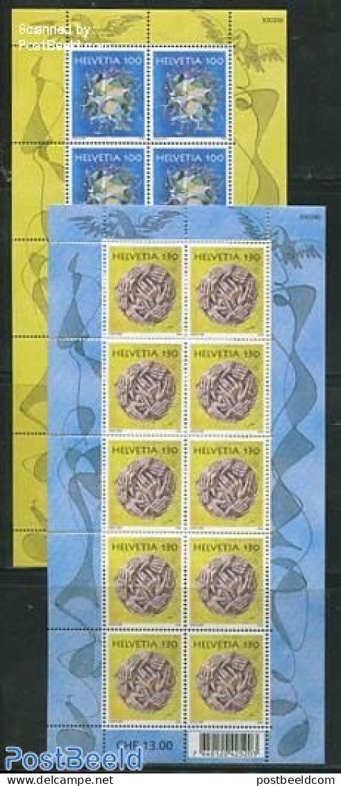 Switzerland 2009 Hans Erni Paintings 2 M/ss, Mint NH, Art - Modern Art (1850-present) - Unused Stamps