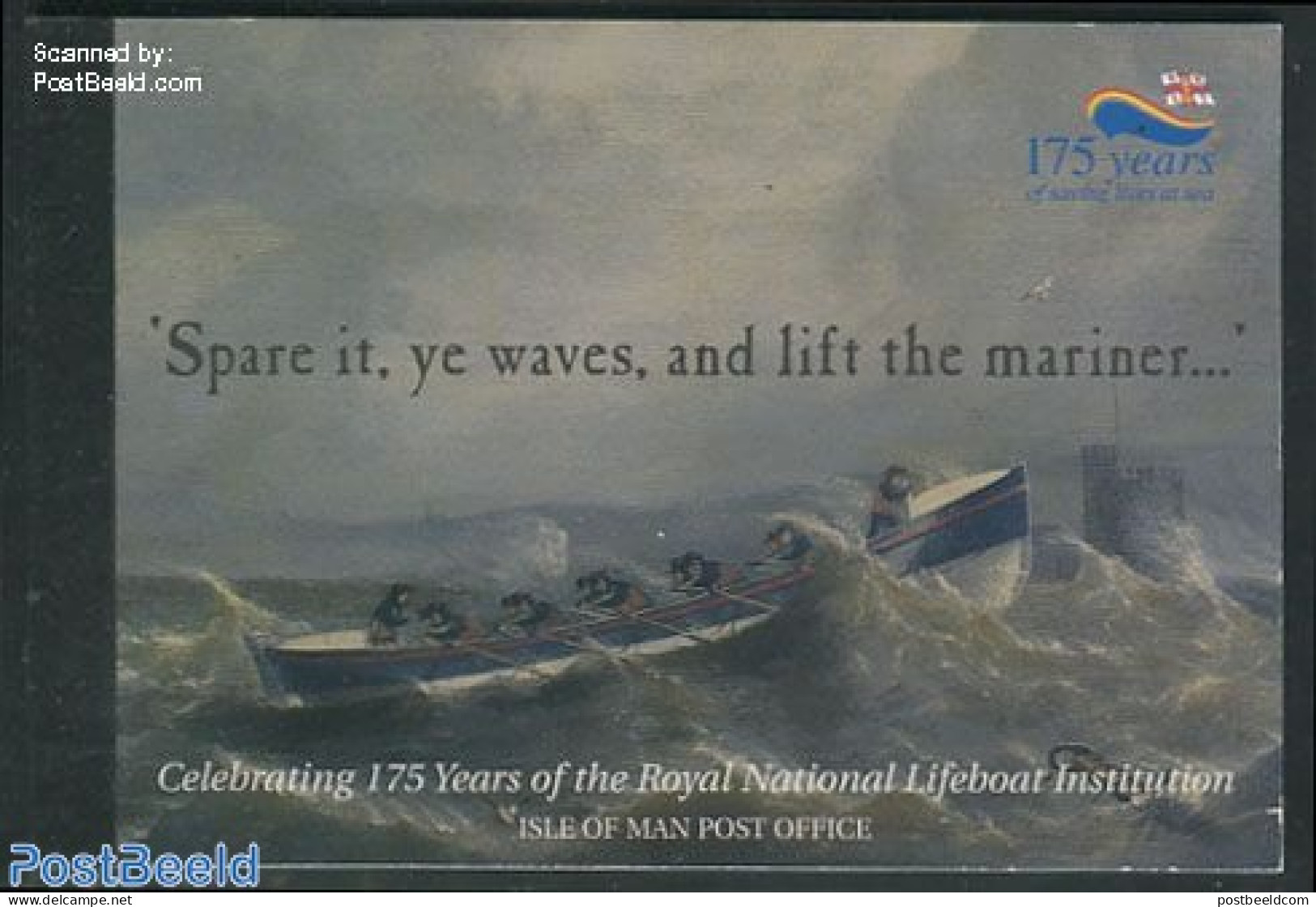 Isle Of Man 1999 175 Years Royal National Lifeboat Institution Prestige Booklet, Mint NH, Transport - Various - Stamp .. - Unclassified