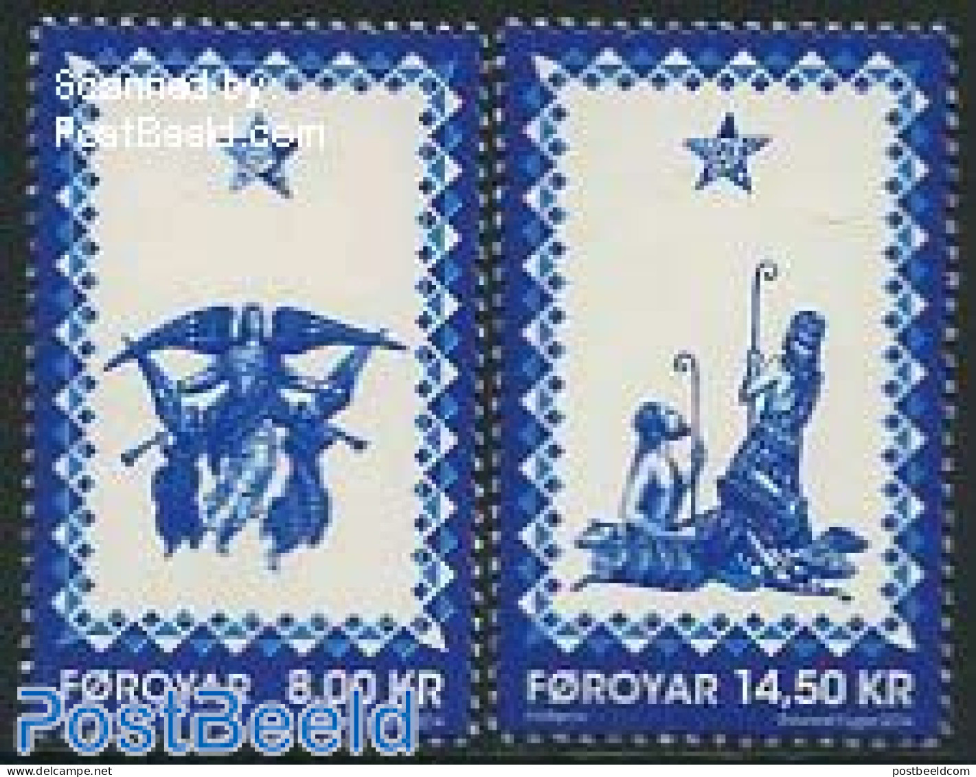 Faroe Islands 2014 Christmas 2v, Mint NH, Religion - Christmas - Religion - Natale