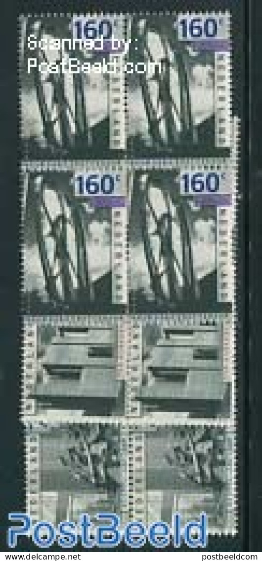 Netherlands 1993 Europa 3v, Blocks Of 4 [+], Mint NH, History - Europa (cept) - Art - Modern Architecture - Nuovi