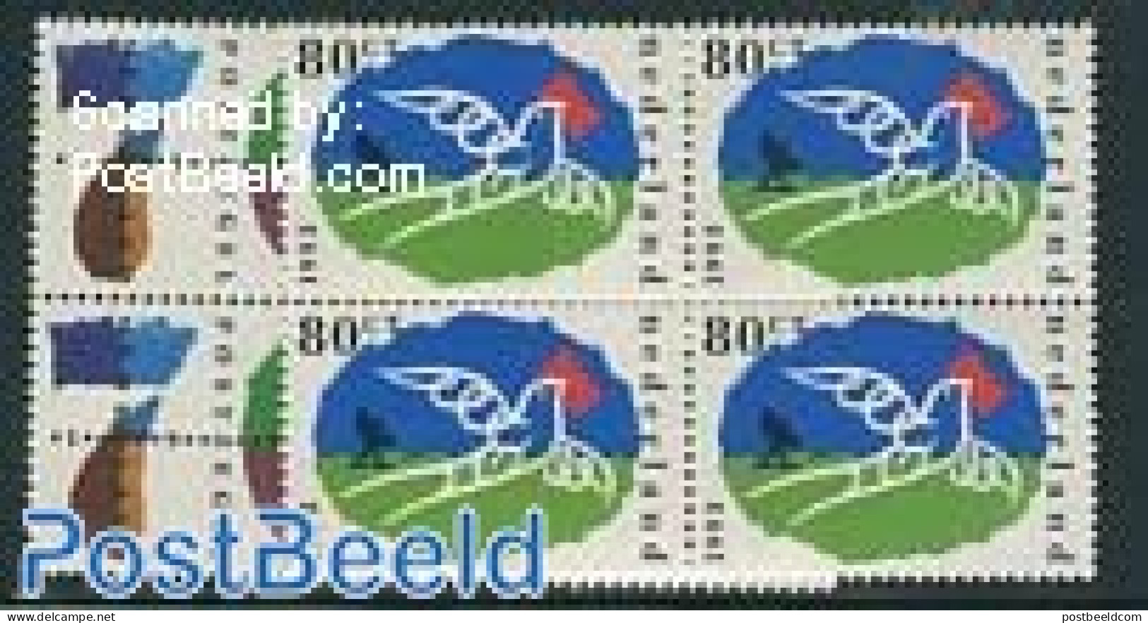 Netherlands 1993 Stamp Day 2v, Blocks Of 4 [+], Mint NH, Stamp Day - Nuovi