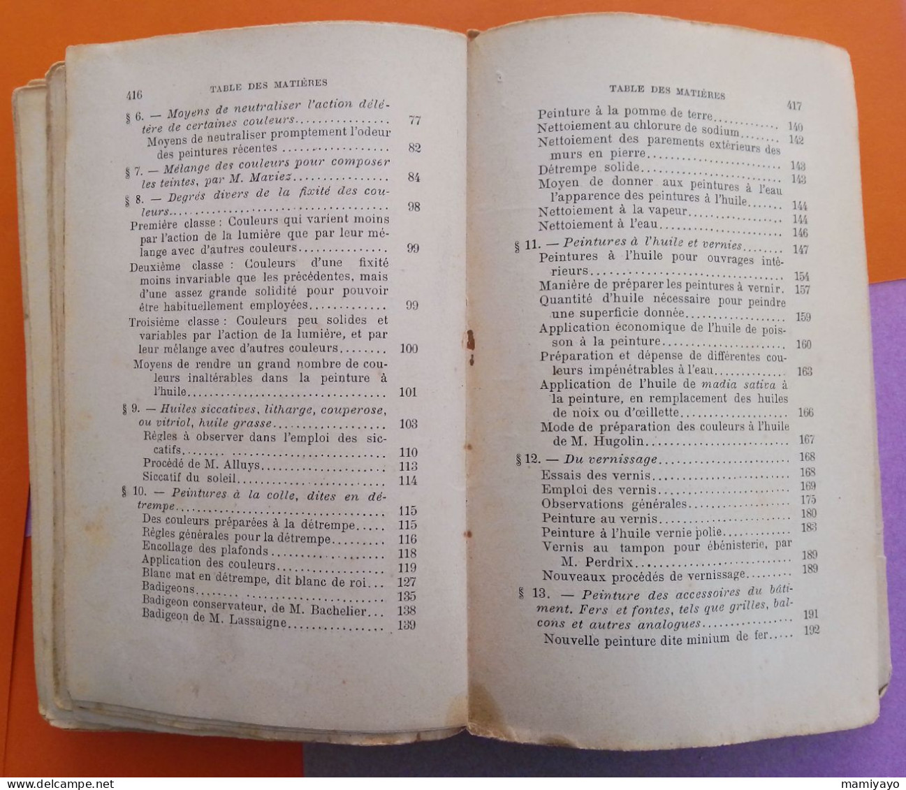 Nouveau manuel complet du PEINTRE EN BATIMENTS Vernisseur, vitrier et colleur de papiers de tenture / Roret 1896.