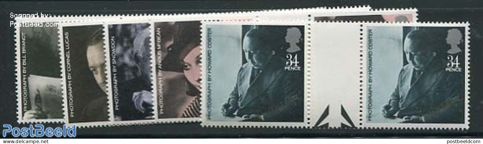 Great Britain 1985 Filmstars 5v, Gutterpairs, Mint NH, Performance Art - Movie Stars - Neufs