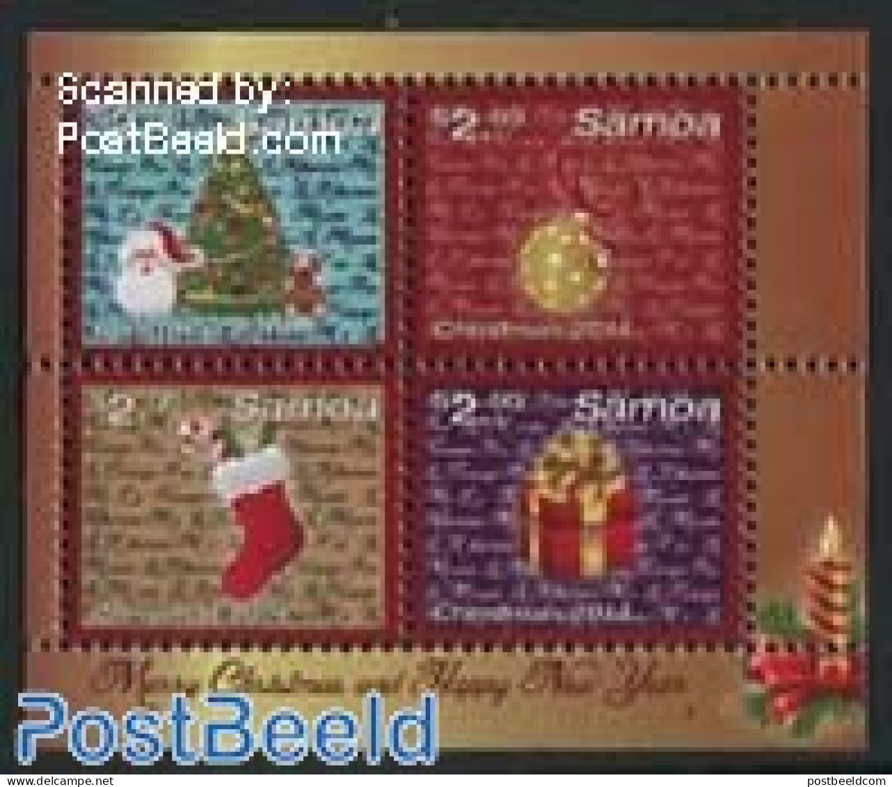 Samoa 2014 Christmas S/s, Mint NH, Religion - Christmas - Weihnachten