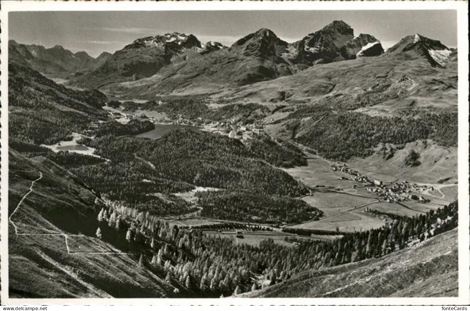 11353609 Muottas Muraigl Blick Auf Ober-Engadiner Seen Und Piz Julier Albula Alp - Andere & Zonder Classificatie