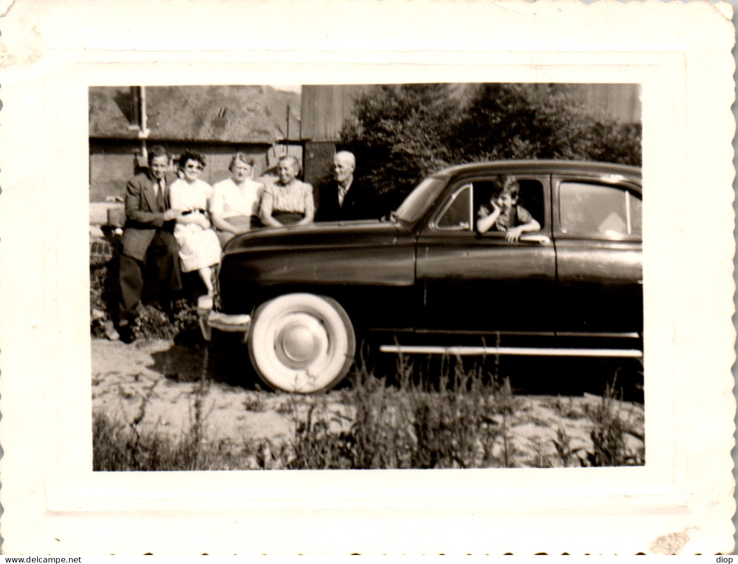 Photographie Photo Vintage Snapshot Amateur Automobile Voiture Auto - Coches