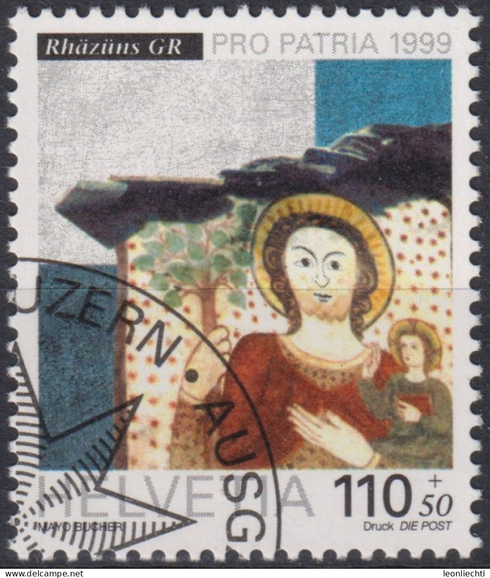 1999 Pro Patria, St. Paulus-Kapelle In Rhäzüns, ⵙ Zum:CH B267, Mi:CH 1684, Yt:CH 1612, - Used Stamps