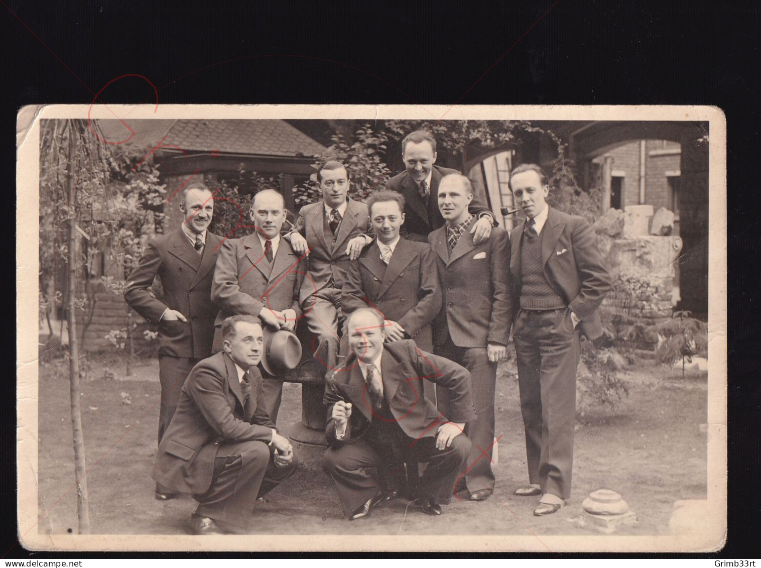 Gand / Gent - Groep Vrienden Of Collega's - Fotokaart - Hombres