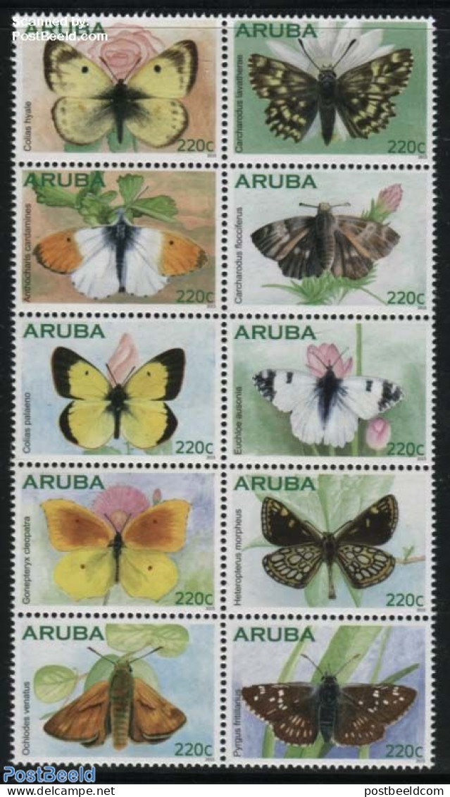 Aruba 2015 Butterflies 10v [++++], Mint NH, Nature - Butterflies - Flowers & Plants - Autres & Non Classés