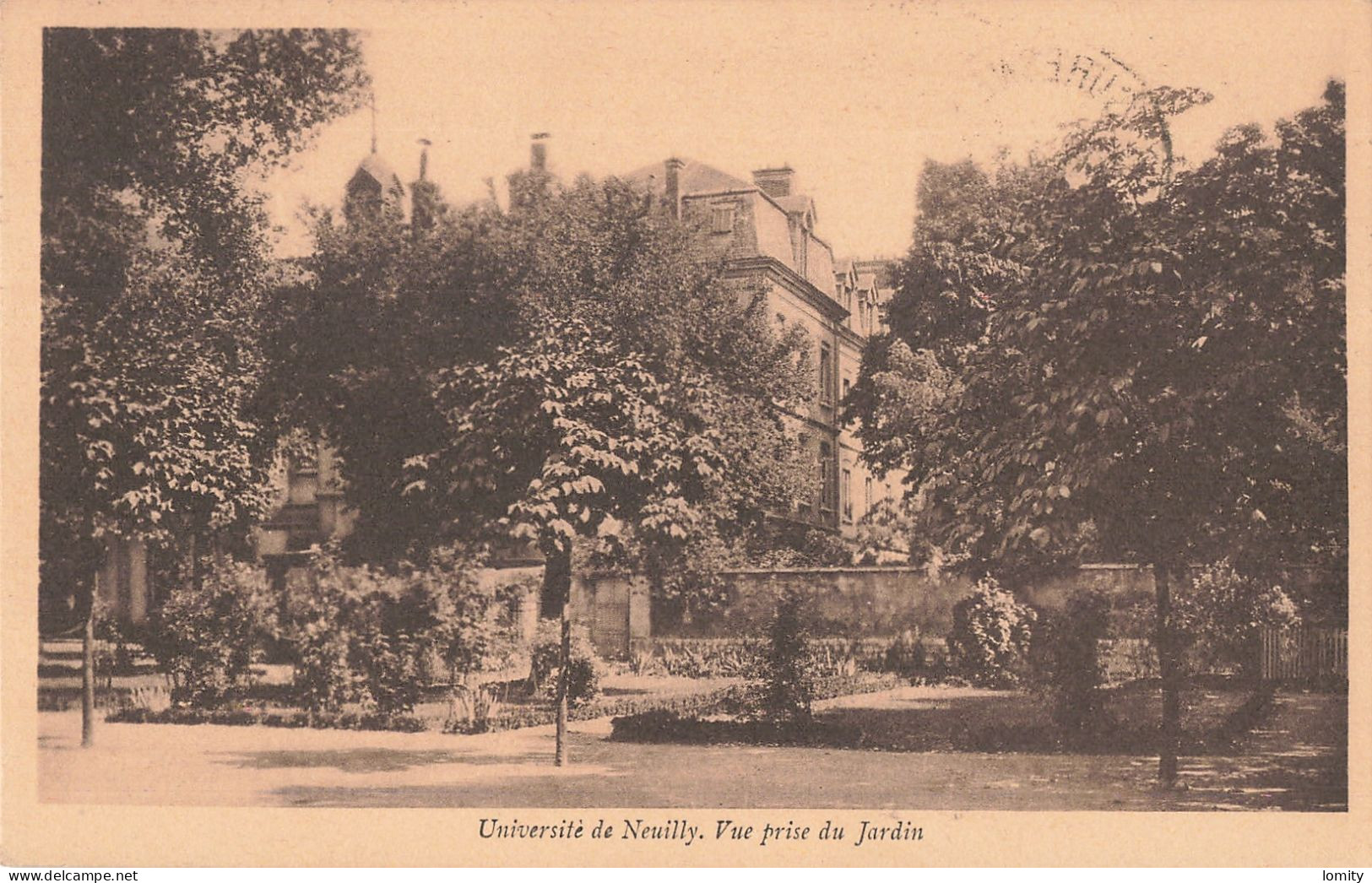 92 Neuilly Sur Seine Université Vue Prise Des Jardins CPA Cachet 1930 - Neuilly Sur Seine