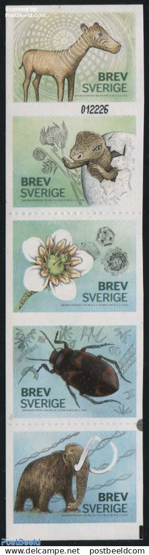 Sweden 2016 Museum Of Natural History 5v S-a, Mint NH, Nature - Animals (others & Mixed) - Flowers & Plants - Insects .. - Neufs