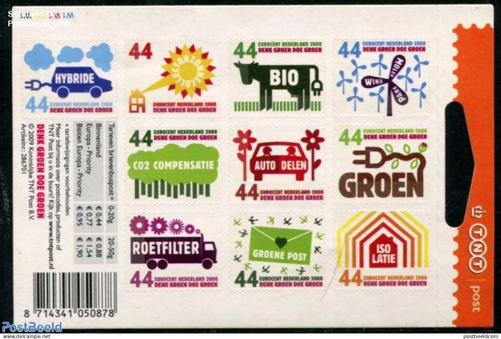 Netherlands 2009 Environment 10v S-a M/s, With New Foreign Rates (0.77 1.54 - 0.95 1.90), Mint NH, Nature - Environment - Ongebruikt