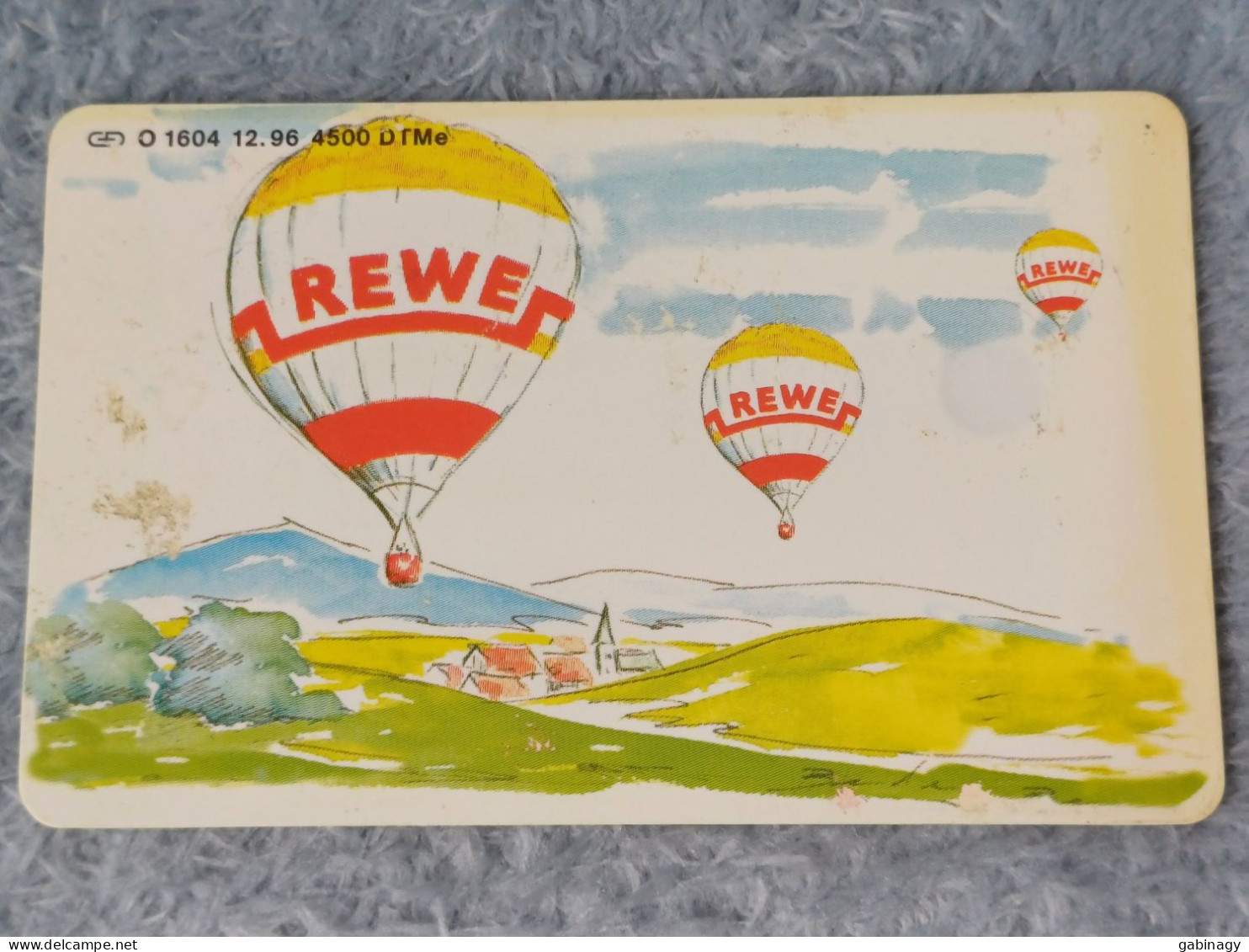 GERMANY-1103 - O 1604 - REWE - Damit Sie Gut Einkaufen (Heißluftballons) - 4.500ex. - O-Reeksen : Klantenreeksen