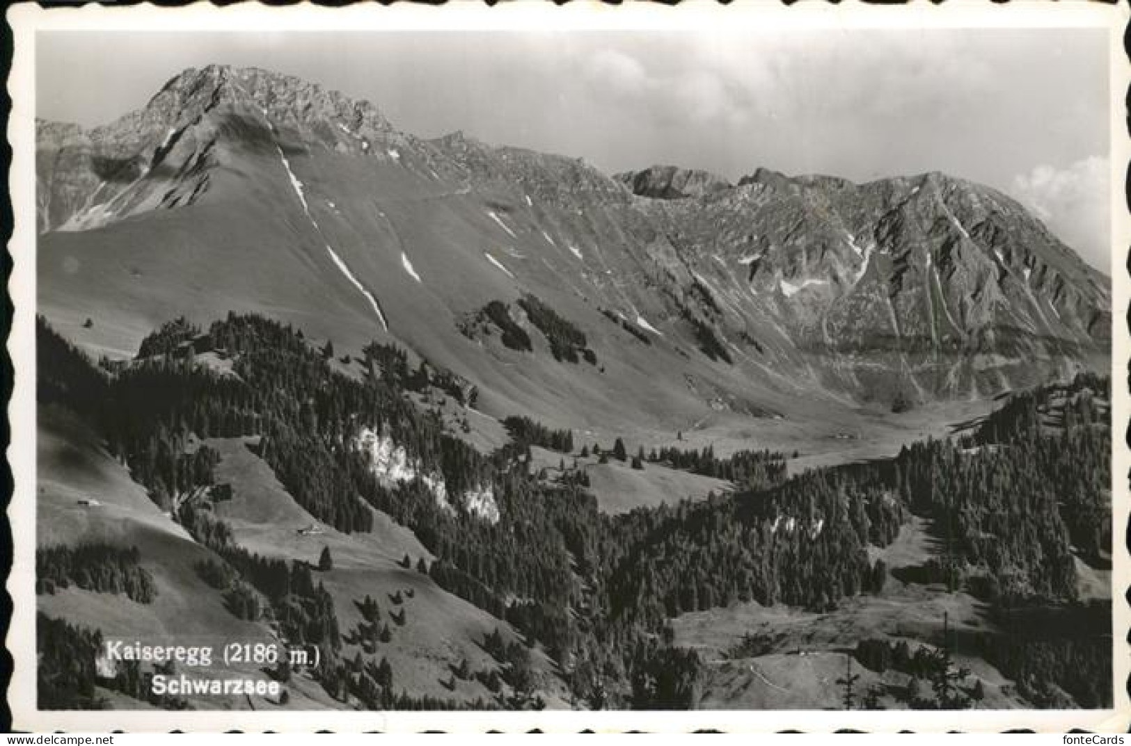 11353528 Schwarzsee Sense Panorama Mit Kaiseregg Schwarzsee Sense - Autres & Non Classés