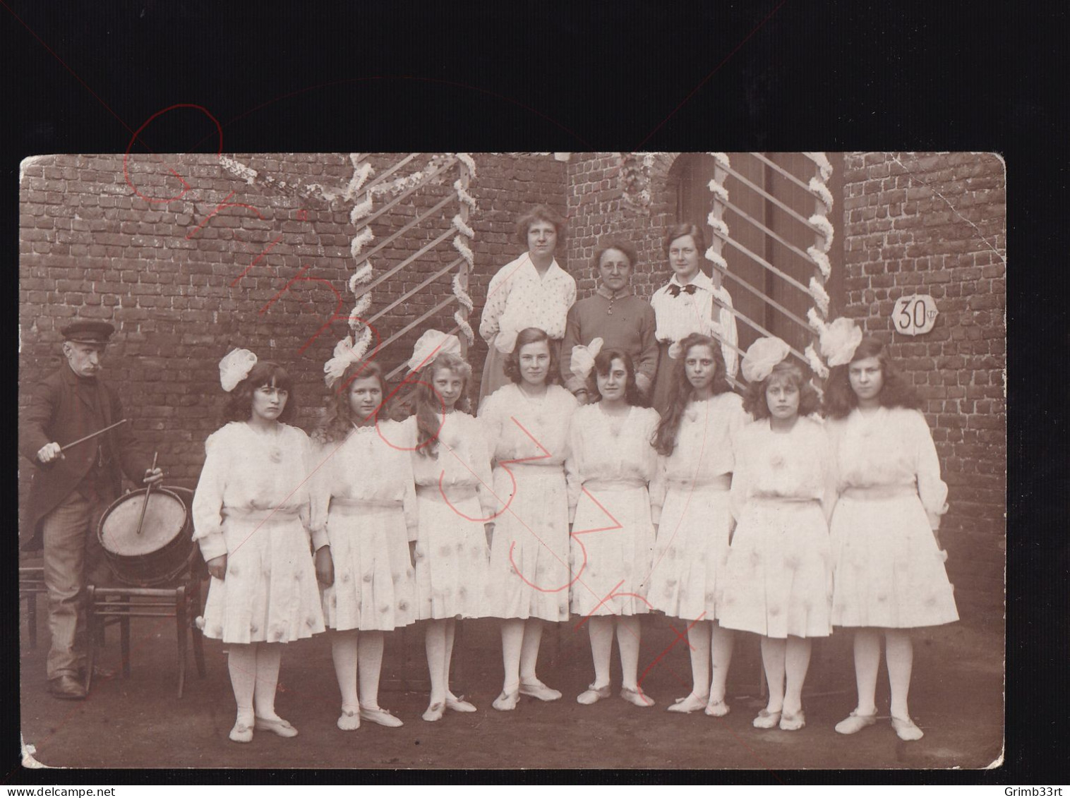 Gand / Gent - Groep Jonge Dames - Fotokaart - Vrouwen