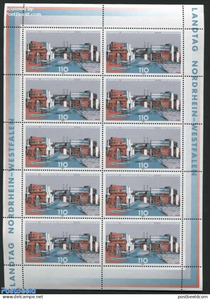 Germany, Federal Republic 2000 Nordrhein-Westfalen M/s, Mint NH, Art - Modern Architecture - Unused Stamps