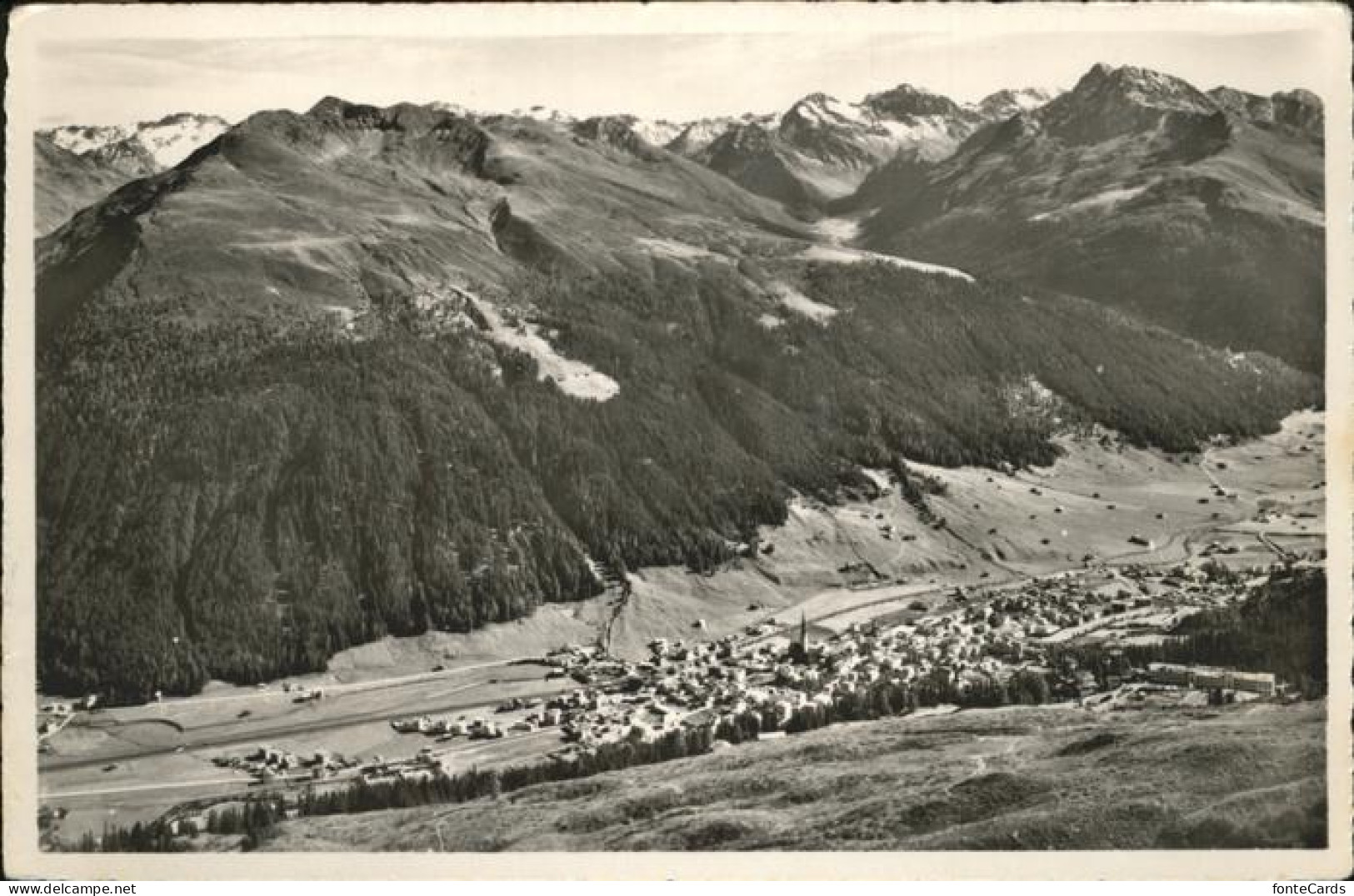 11353514 Davos GR Blick Vom Hoehenweg Im Sommer Davos - Other & Unclassified