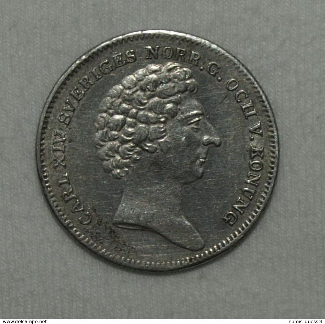 Silber/Silver Schweden/Sweden Carl XIV Johan, 1832 CB, 1/8 Riksdaler Specie VZ/XF - Suède