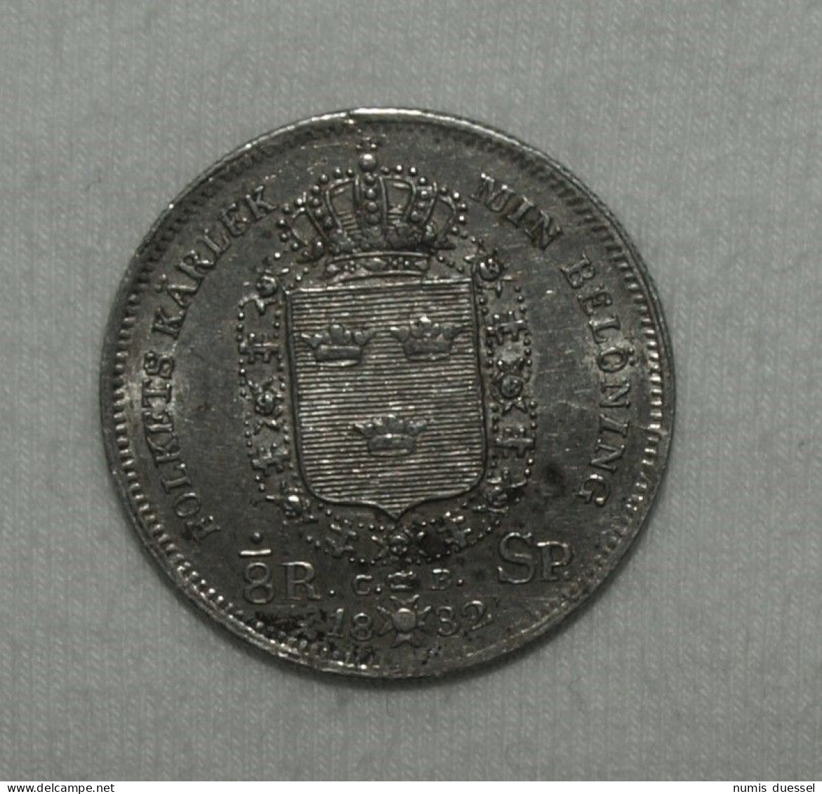 Silber/Silver Schweden/Sweden Carl XIV Johan, 1832 CB, 1/8 Riksdaler Specie VZ/XF - Sweden