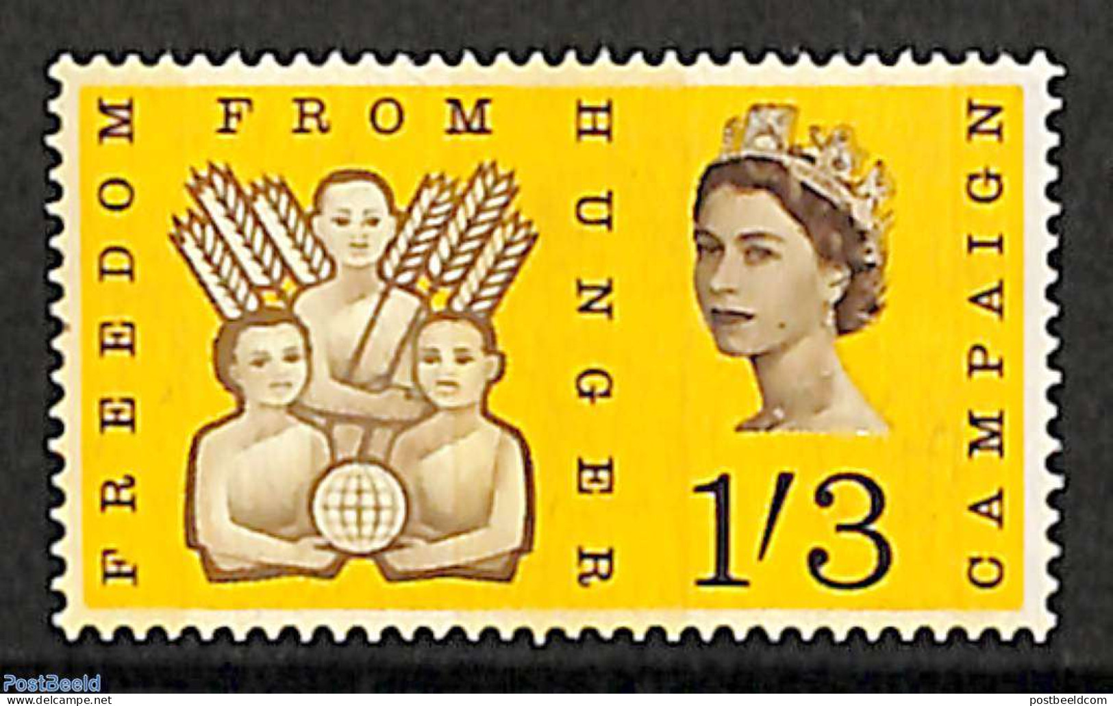 Great Britain 1963 1/3sh, With Phosphor, Stamp Out Of Set, Mint NH, Health - Freedom From Hunger 1963 - Nuovi