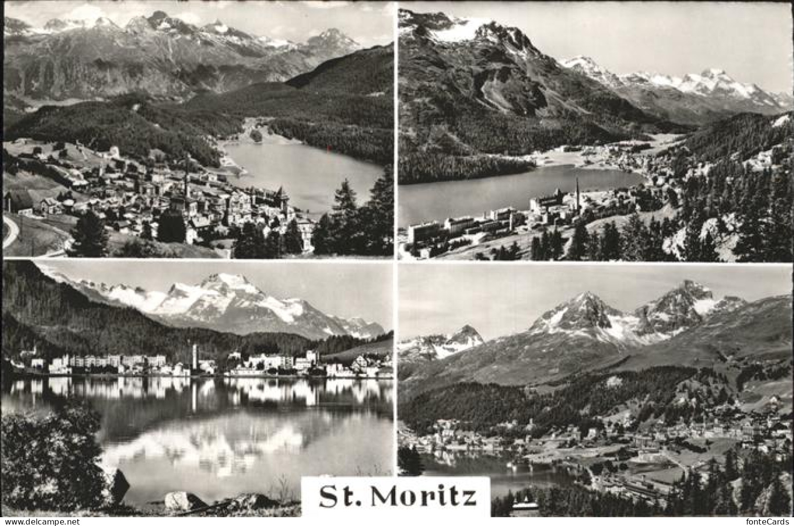 11353485 St Moritz GR Teilansichten Mit St. Moritzsee Alpenpanorama St Moritz - Other & Unclassified